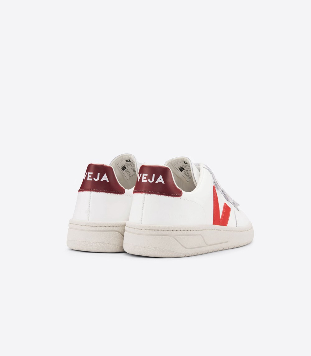 Veja Trainers Womens White - V-lock Leather - FOXJ-46803